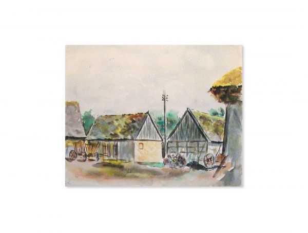 004 Holstein, bei Königsberg. Aquarell 33x27 cm