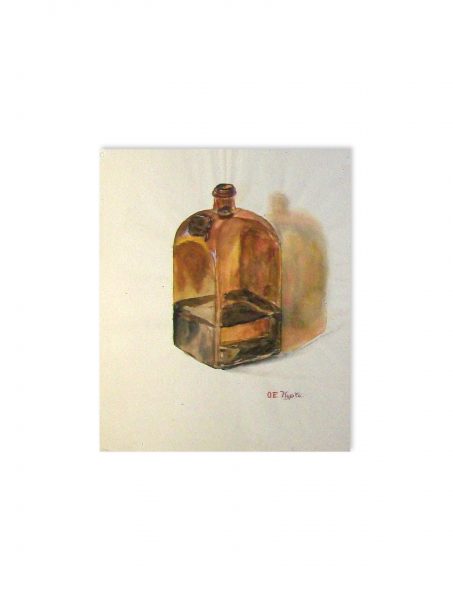 008 Flasche. Aquarell 24.5x29 cm