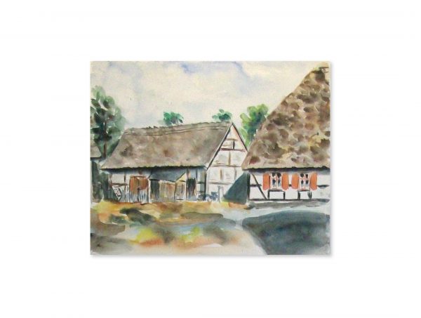 032 Gross Garde, Garder See. Aquarell 33x27 cm