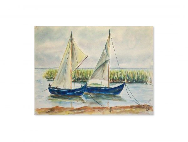 038 Kurische Nehrung. 12. 7. 1931 Aquarell 37x28.5 cm