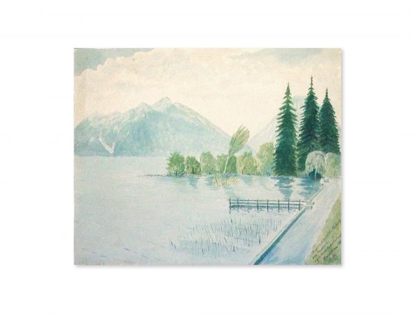 047 Bodenschneid und Wallberg am Tegernsee. 1937 Aquarell 37x30 cm