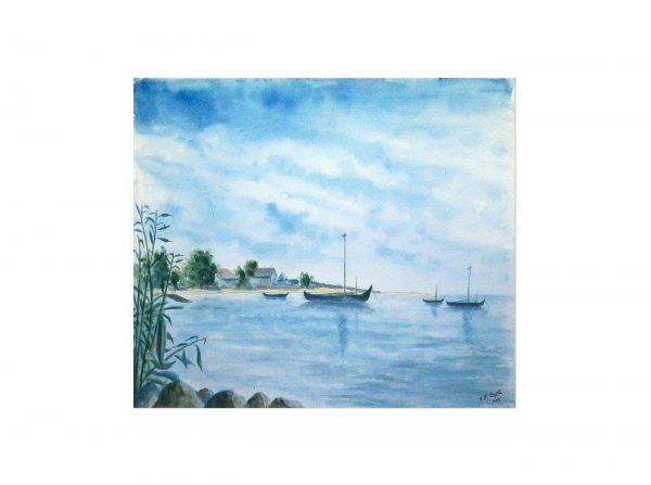 057 Preil, Kurische Nehrung. 1942 Aquarell 41.5x35.5 cm