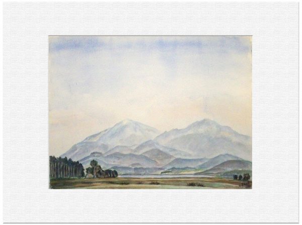 108 Petzen und Topitza, Karawanken. 26. 7. 1959 Aquarell 48x36 cm