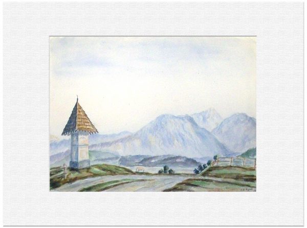 109 Grabelsdorf, Kärnten. 29. 7. 1959 Aquarell 48x36 cm