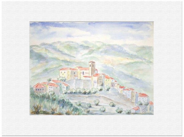 129 Marliano, Toskana Italien. 5. 10. 1962 Aquarell 48x36 cm