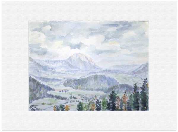 157 Kärnten. 1963 Aquarell 48x36 cm